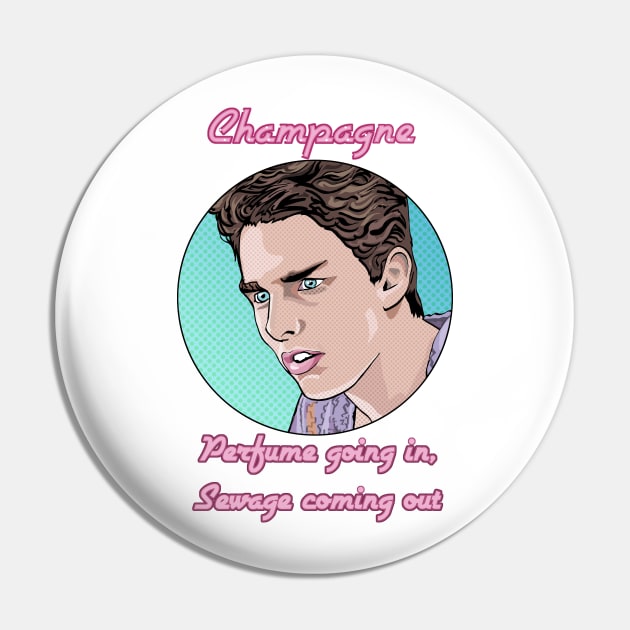 Champagne - diagnosis by an 80s bartender Pin by FanboyMuseum