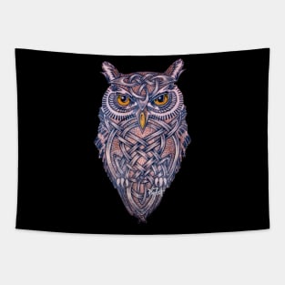 Celtic Owl Totem Tapestry