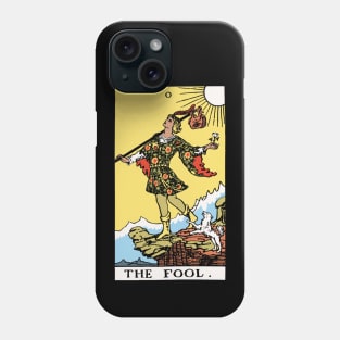 The Fool Tarot Card Rider Waite Phone Case