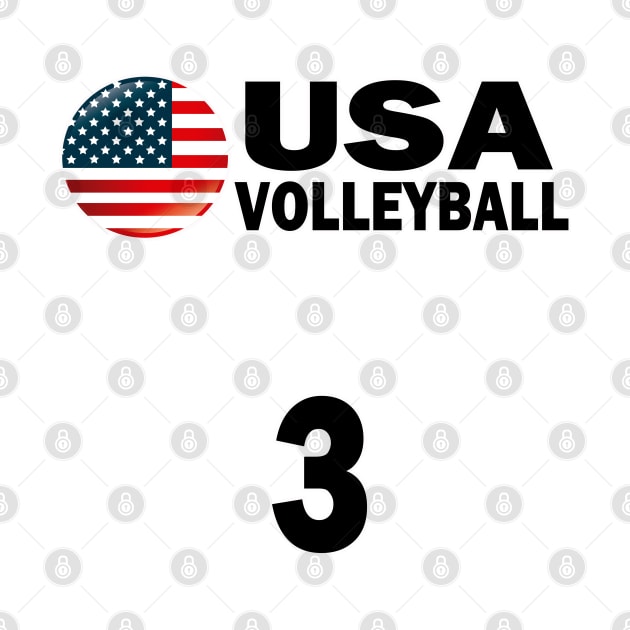 USA Volleyball #3 T-shirt Design by werdanepo