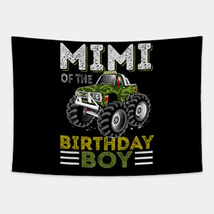 Mimi Of The Birthday Boy Monster Truck Birthday Party Tapestry