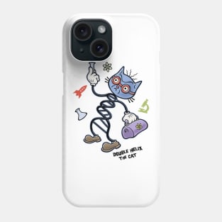 Double Helix the Cat Phone Case