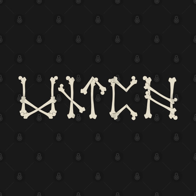 Witch Runes Spelled with bones by RavenWake