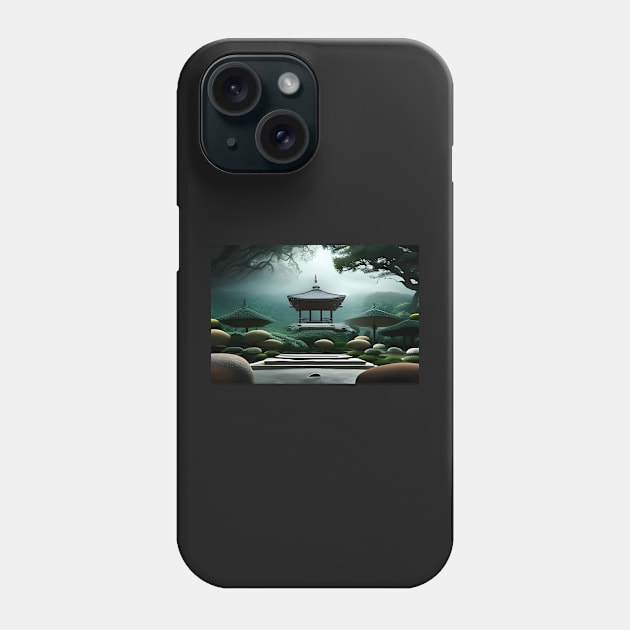 Zen shrine in the garden Phone Case by brandway