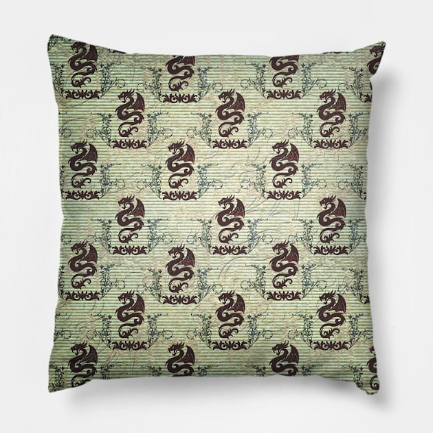 Dragon pattern Pillow by Nicky2342