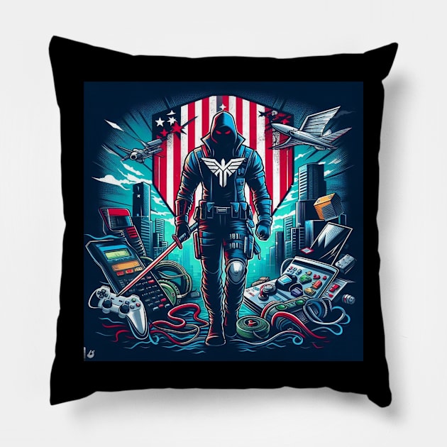 Gaming Guy . Pillow by Canadaman99