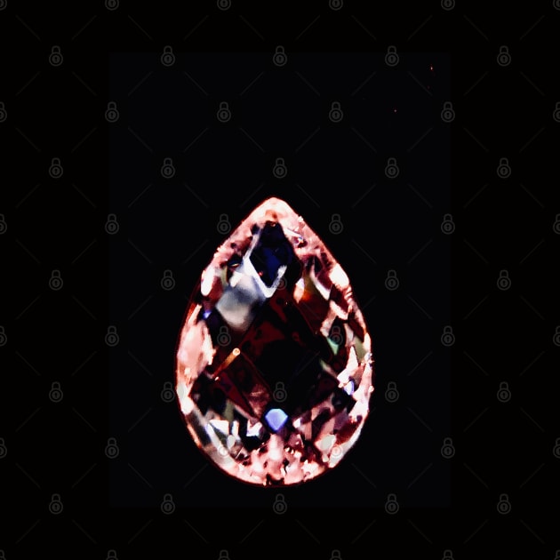 Rose gold Crystal drop by baksuart