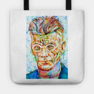 SAMUEL BECKETT colored pens portrait Tote