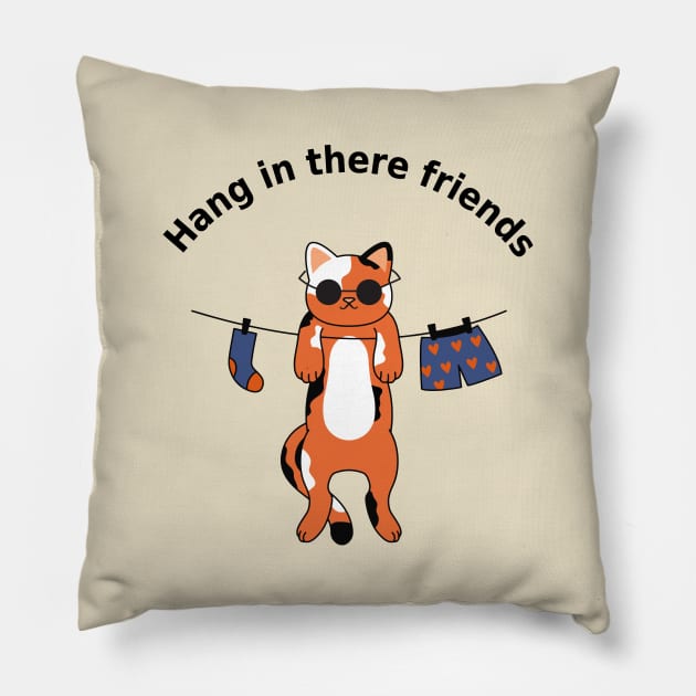 cute orange cat , funny cat, cute pet Pillow by MINAART