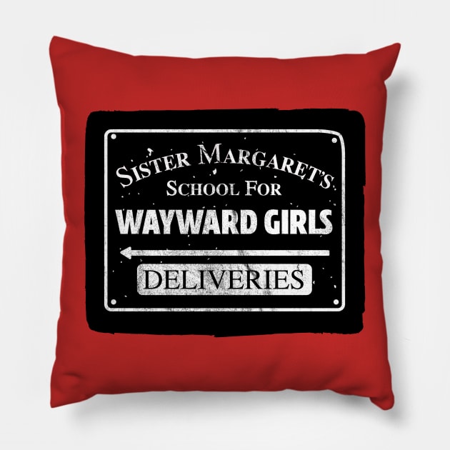 Sister Margaret's School for Wayward Girls - Deadpool Pillow by PistolPete315