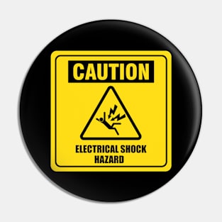 Danger High Voltage - Electrical Shock Hazard Pin