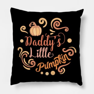 Halloween Daddy's Little Pumpkin Pillow