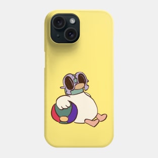 summer duck goes to the beach in beach break / children cartoon Phone Case