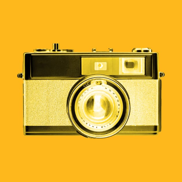 Gold/Yellow - Vintage 1960s Rangefinder Camera by DecPhoto