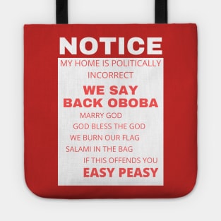 We Say Back Oboba Tote