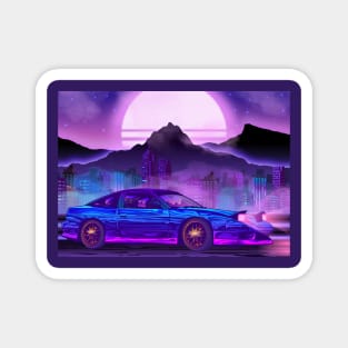 JDM Mazda RX7  Synthwave Magnet