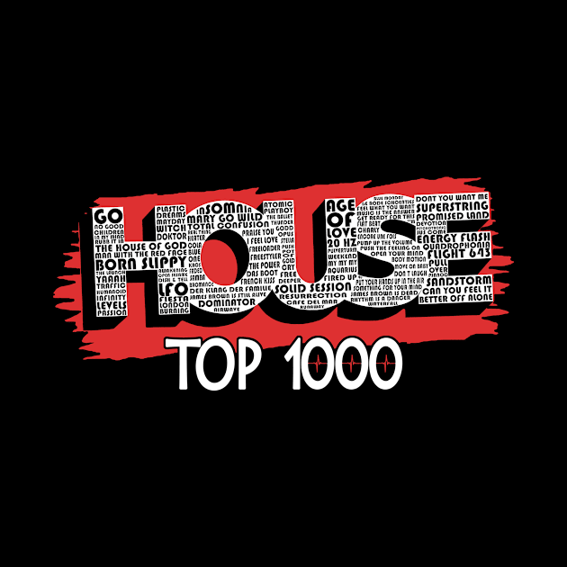 House Top 1000 dubbel bedrukt zwart by WkDesign