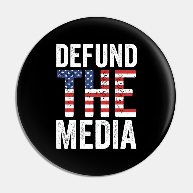 Defund the Media Pin by Horisondesignz