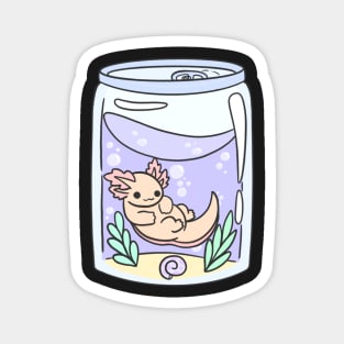 Axolotl in a can Magnet