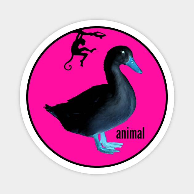 Animal - Dark goose Magnet by Trigger413