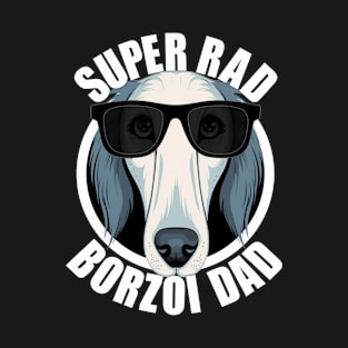 Borzoi Dog Dad Funny Men's Father's Day Puppy T-Shirt