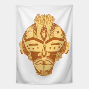 Terracotta African Mask 4 Tapestry