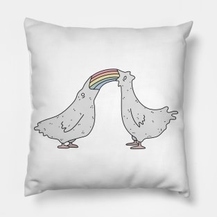 Rainbow chickens Pillow