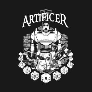 RPG Class Series: Artificer - White Text T-Shirt