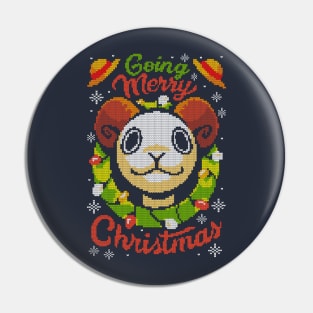 One Piece - Going Merry Christmas Ugly Sweater Pin