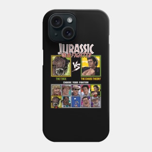 Jurassic Park Fighter - T.Rex vs Ian Malcolm Phone Case