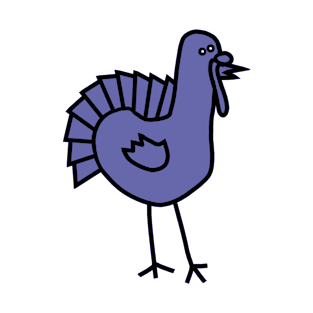 Very Peri Periwinkle Blue Thanksgiving Turkey Color of the Year 2022 T-Shirt