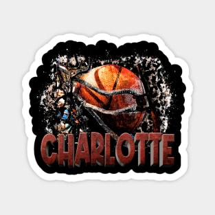 Classic Sports Charlotte Proud Name Basketball Magnet