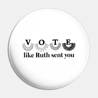 Vote-like-ruth-sent-you Pin