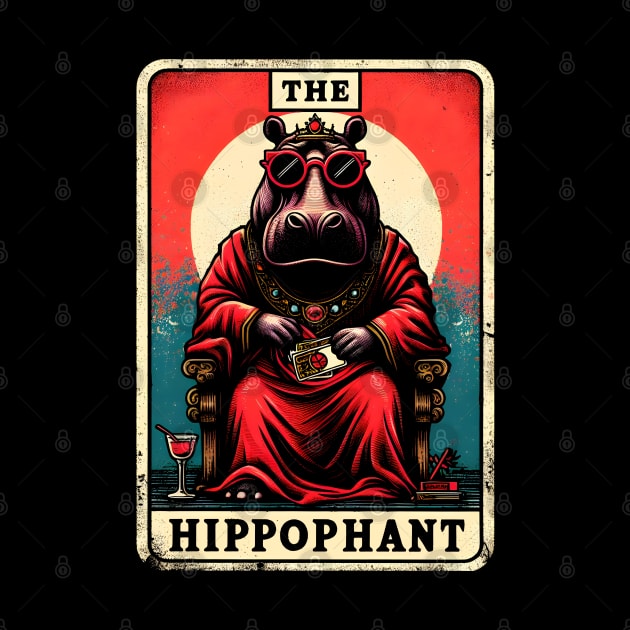 The Hippophant Hierophant Funny Wild Animal Tarot Card Pun by Nature Exposure