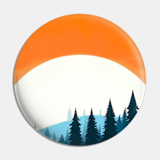 Orange Sundown Pin