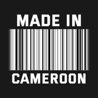 White Text Made in Cameroon T-Shirt