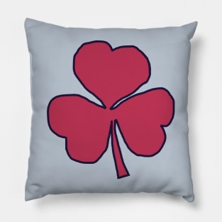 Viva Magenta Shamrock St Patricks Day Pillow