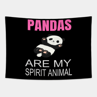 Pandas are my spirit animal Tapestry