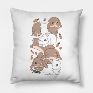 BAILEY CLAUDE WHITE FAWN RABBIT | BUNNIESMEE Pillow