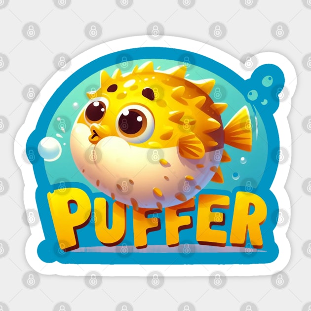 Puffer Fish - Puffer Fish - Sticker | TeePublic