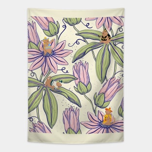 Little prairie dog on the flowers Tapestry