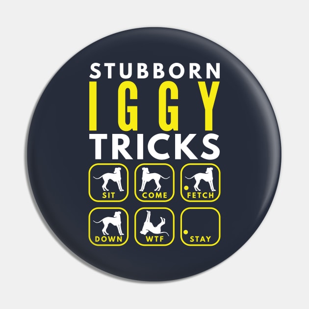 Stubborn Iggy Italian Greyhound Tricks - Dog Training Pin by DoggyStyles