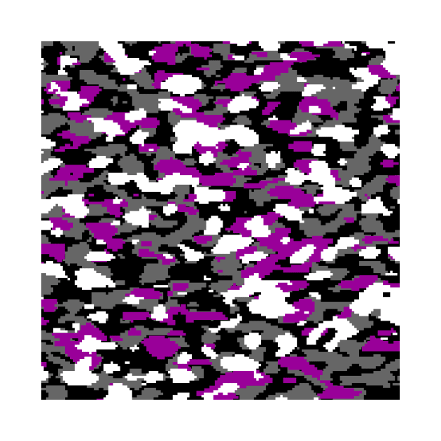 Purple Camo pattern digital Camouflage by Tshirtstory