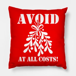 Funny Christmas Mistletoe Meme Pillow