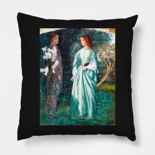 Aurora Leigh’s Dismissal of Romney (The Tryst) - Arthur Hughes Pillow