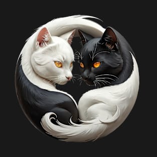 Cats Yin Yang T-Shirt