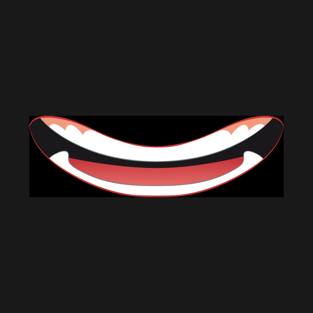 Comic mouth teeth funny design gift by star trek fanart and more