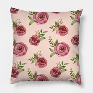 Scandinavian Summer Colorful Spring Flowers Pillow