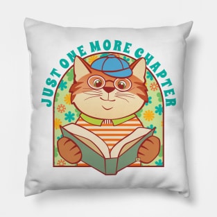 Just One More Chapter Boy Pillow