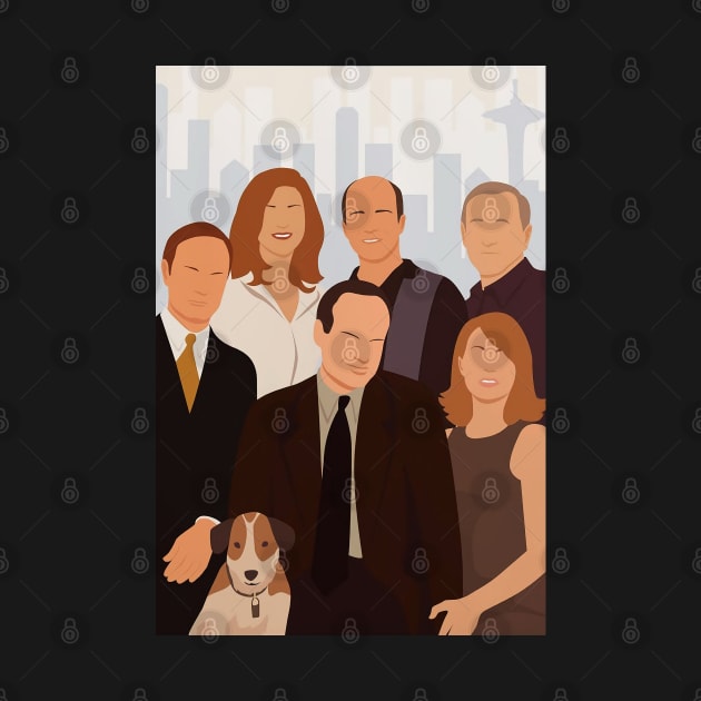 Frasier Sitcom Illustration by bonkaili